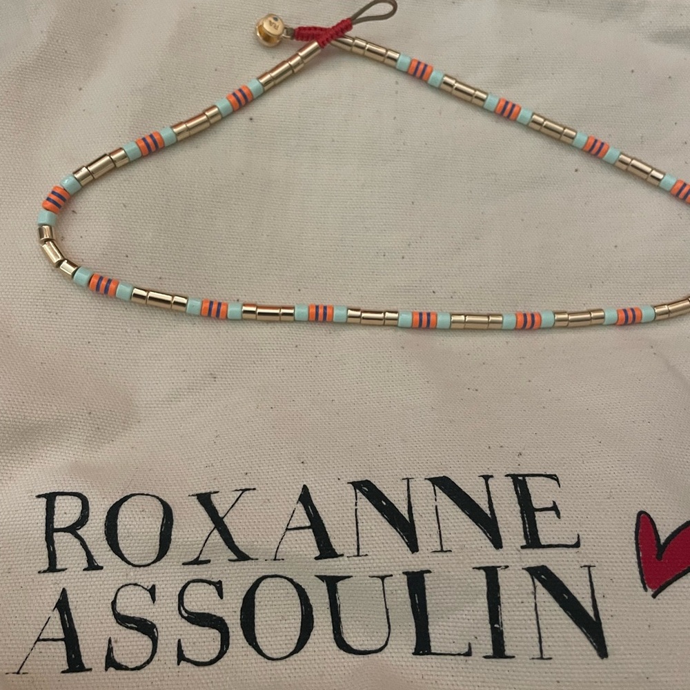 Roxanne Assoulin Gold and Orange Necklace